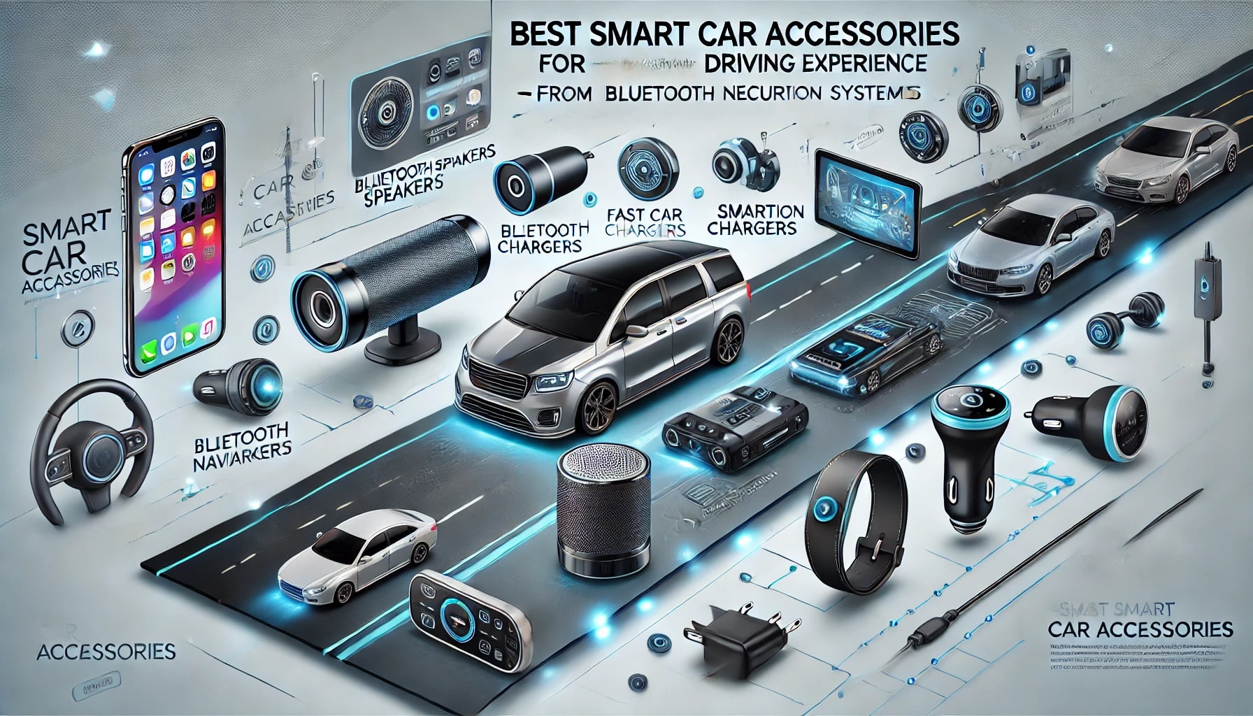 راهنمای خرید لوازم جانبی هوشمند خودرو: از شارژر فندکی تا سیستم صوتی بلوتوثی، راحتی و ایمنی سفر شما را تضمین میکند.
