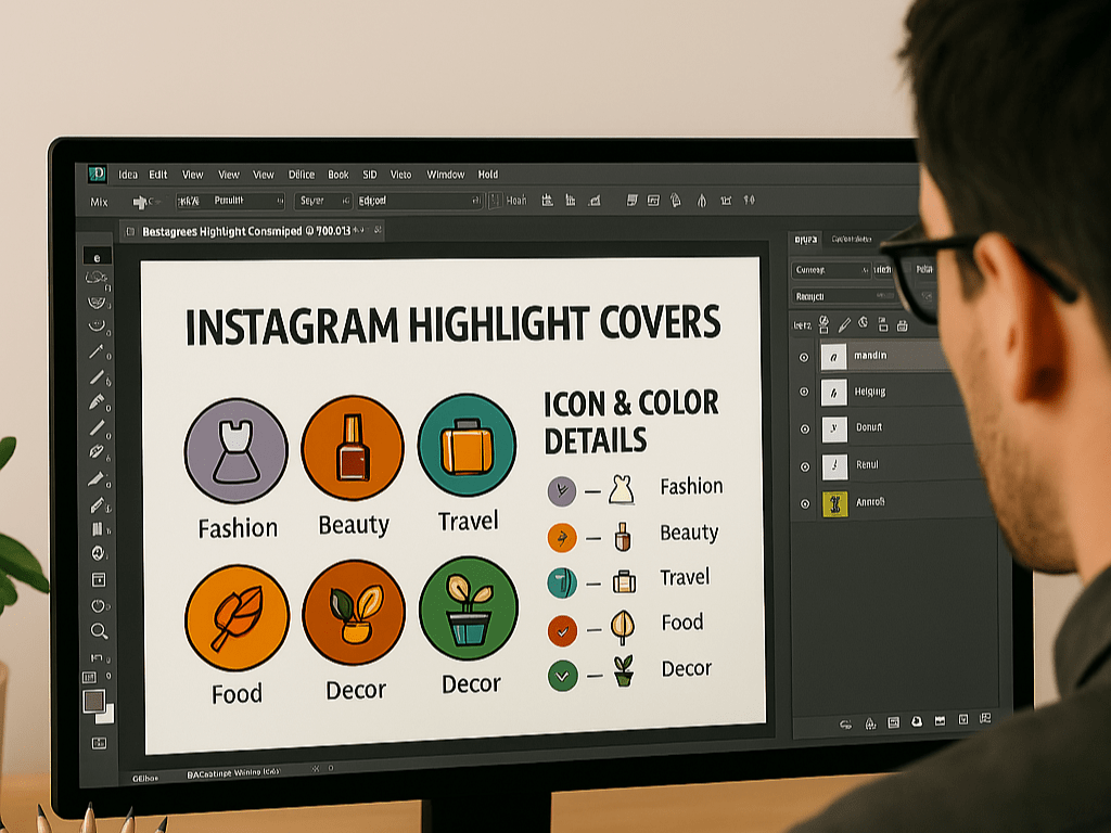ویرایش کاور هایلایت در فتوشاپ